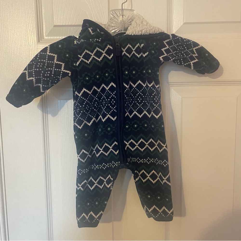 Baby Fleece Hooded Bodysuit